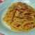 ベーコンたっぷりトマトパスタ