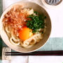 えごま油でぶっかけうどん