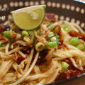 10.09.15　Recipe!　ドライトマトとかりかりじゃこのパスタ　すだちでさっぱりと。