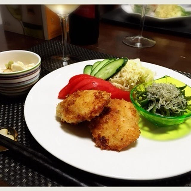 簡単&クレームなし♩マヨチキンカツのワンプレートご飯。