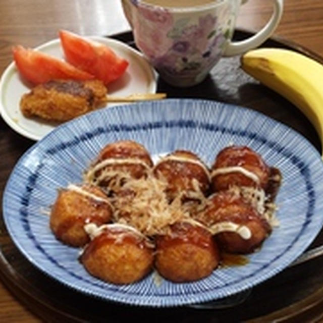 牡蠣フライとパンプキンシチュー