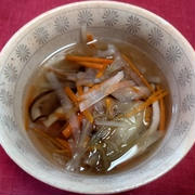 ちくわと細切り野菜の白だし煮