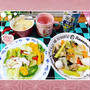 日本ハムの八宝菜とタコのカルパッチョ風サラダ