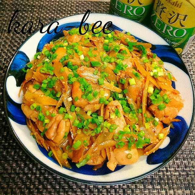 ピリリと旨辛♪ビールが進む!麻辣醤で甘辛鶏ごぼう