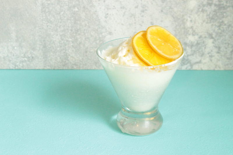 ふわふわレモンシャーベットの作り方。牛乳とヨーグルトで簡単レシピ。