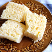 【簡単！HM使用♪】レンジで簡単！おやつや朝食におススメ！ふんわり♪チーズ蒸しケーキ