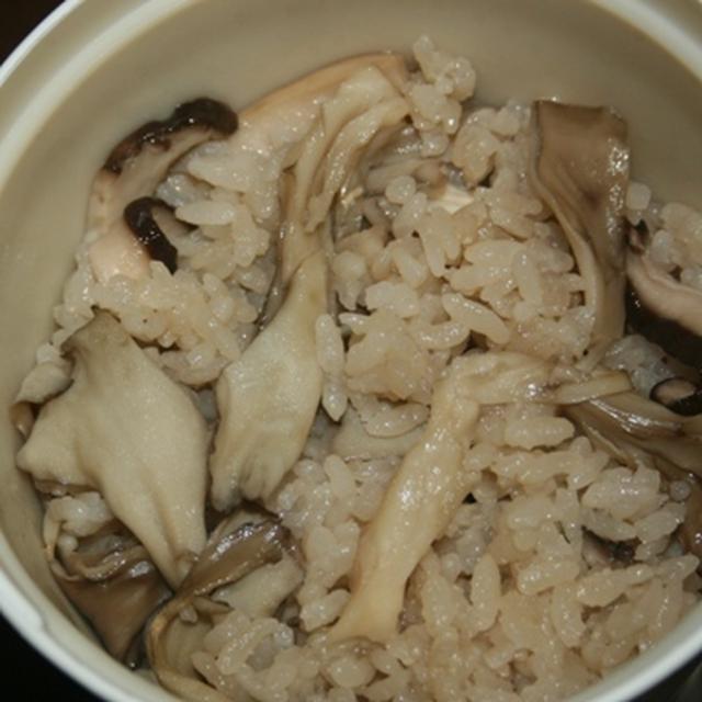 11月9日　　茸の炊き込みご飯＆大根と厚揚の煮物ランチ