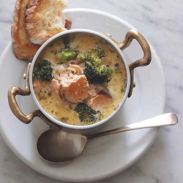 Salmon chowder