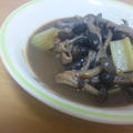 お豆ときのこの黒カレースープ＊