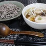 鶏肉とシメジのつけ蕎麦