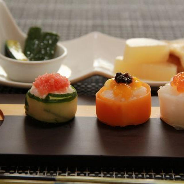 ブログ１０周年と野菜の軍艦巻き