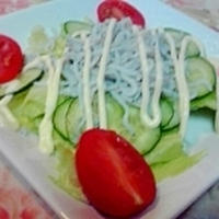 簡単で美味しい、しらすのサラダ♪