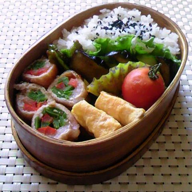 9.24　夏の名残りで肉巻きのお弁当