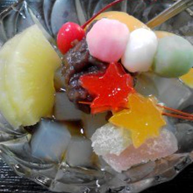 昔ながらのあんみつ