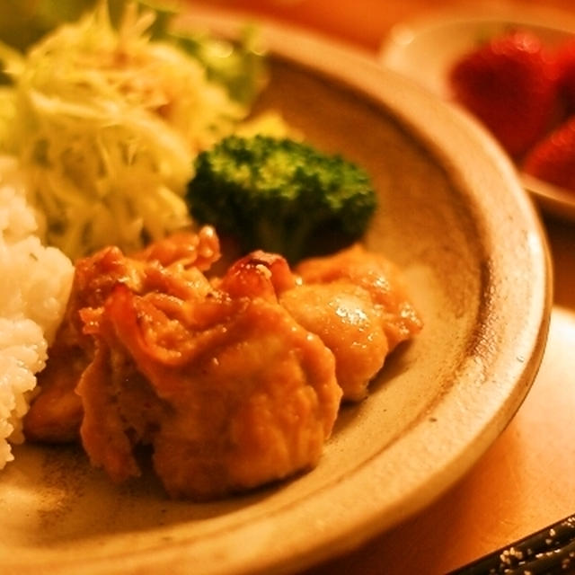 朝から！スチームレンジでヘルシーグリルチキンワンプレート