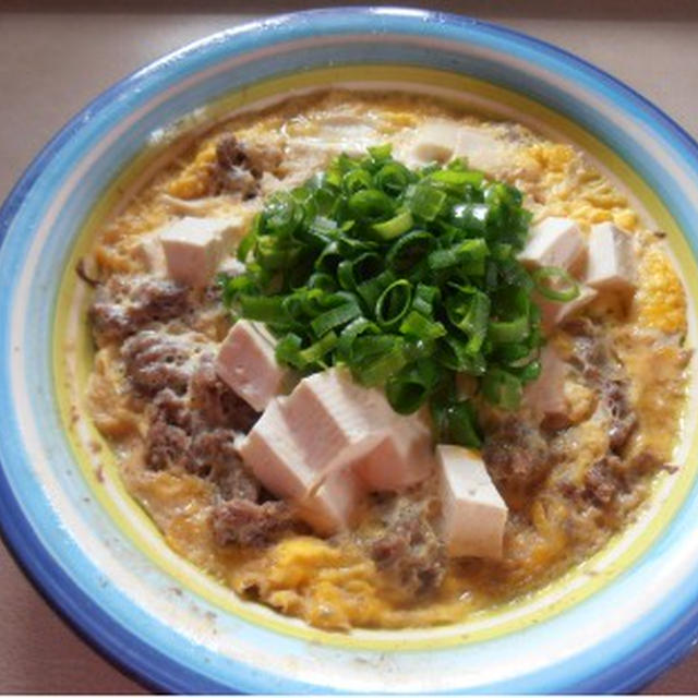 フーディストノートにレシピ掲載　「豆腐と挽肉の卵とじ」