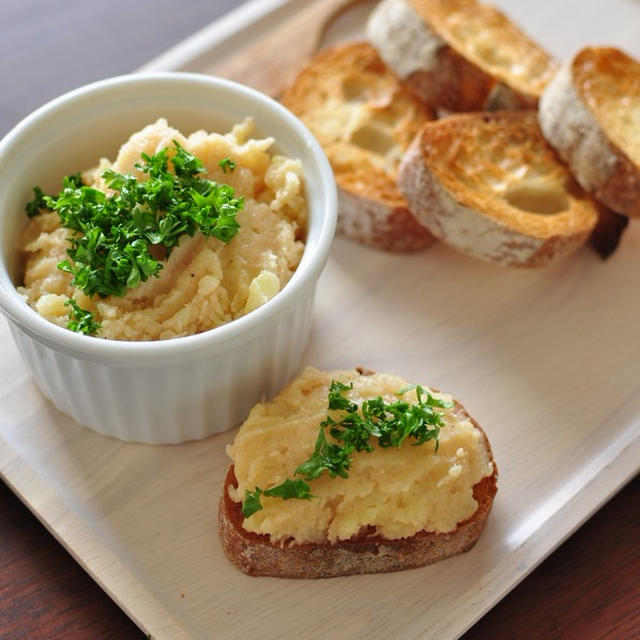 なーさんが作った晩ごはんと【焦がしにんにくのタラモサラダタルティーヌ】※神戸お料理教室の申込みスタートしました＆外苑前料理教室のキャンセルが出ました（文字数限界）