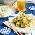 ズッキーニの海苔チーズフリッター #藍のある食卓by金麦