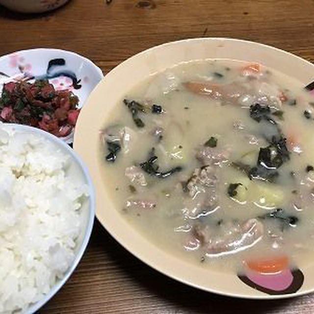 久しぶりのクリームシチュー