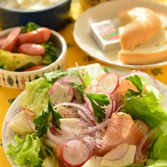 二日まとめて朝ご飯
