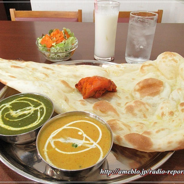 ナンお替りOK♪アジアンキッチン富士でチキンティッカ付セット