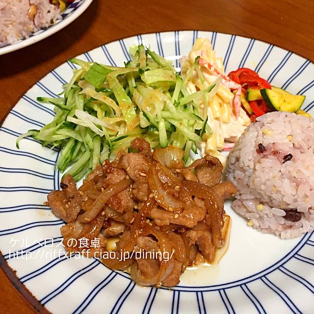 ワンプレート晩ご飯5/19/2016