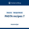 PASTA recipes 7