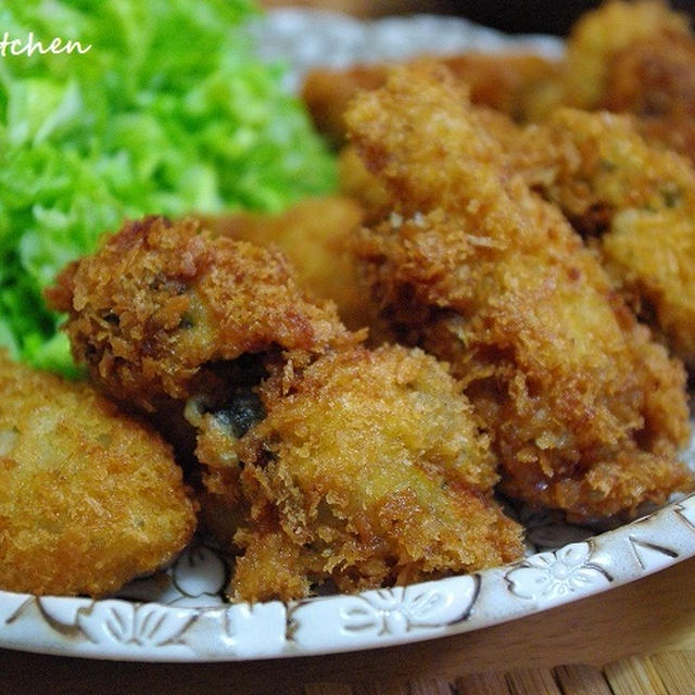 大粒♪　牡蠣フリャーのお夕飯＆パパが作るおやつ。