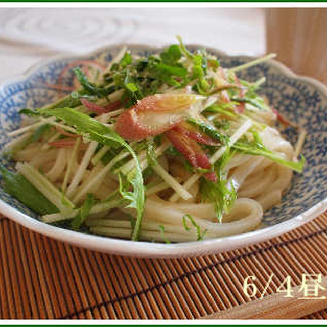 香味野菜の冷やしうどん