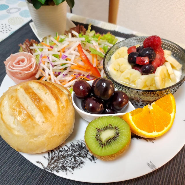 2020/7/27*オレンジのエクメックの朝プレート♡*