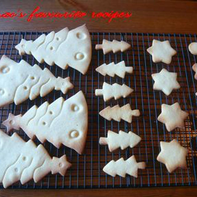 クリスマスのクッキー フードプロセッサーで簡単に！