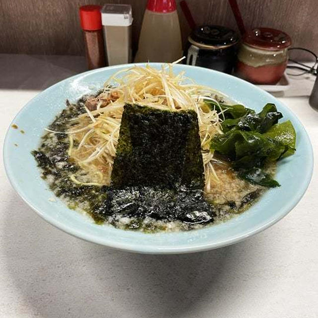 岩のりネギラーメンをば、こいめ多めで啜る 〜ラーショ系〜