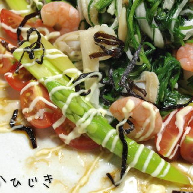 おかひじきのシーフードサラダ