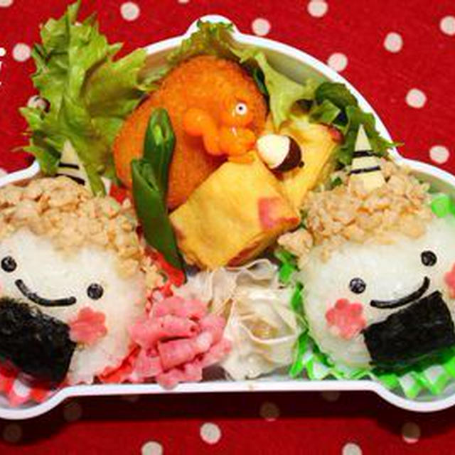 キャラ弁**鬼さんツインズ