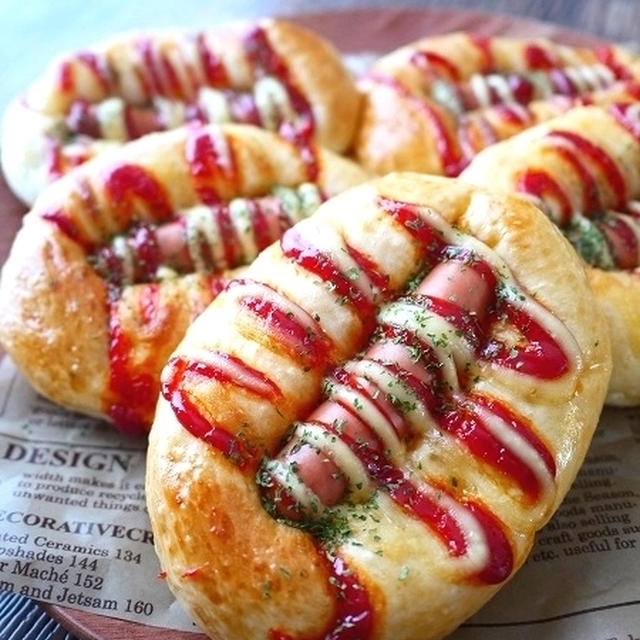 長男の料理お手伝い第2弾、ソーセージパン