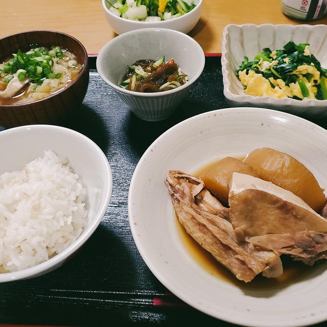 ”春雨スープ”のお昼ごはん＆”ぶり大根”の晩ごはん