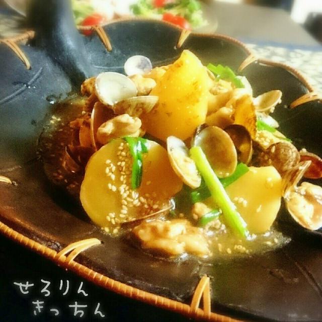 かぶと豚バラ あさりのうま煮♡