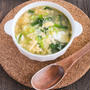 白菜とニラのふわたまスープレシピ