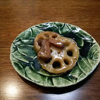 牡蠣だし醤油で こっくり、蓮根の煮物 (モニター・レシピ)