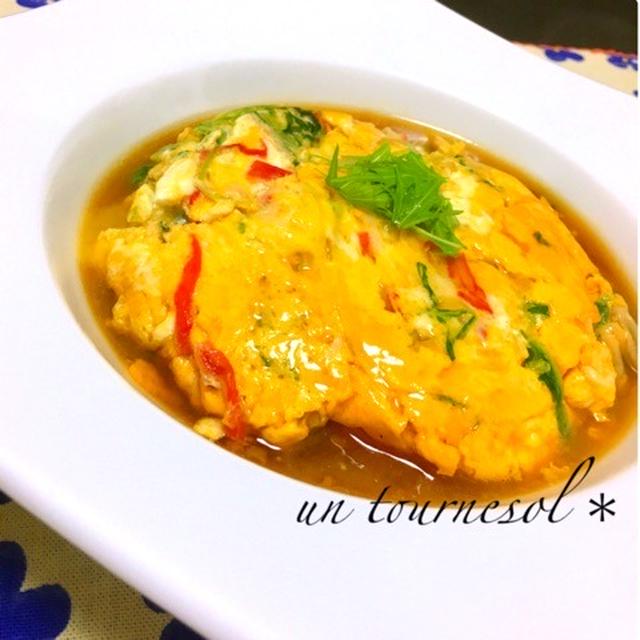 骨粗しょう症予防に！シャキシャキ水菜かに玉♡レシピ