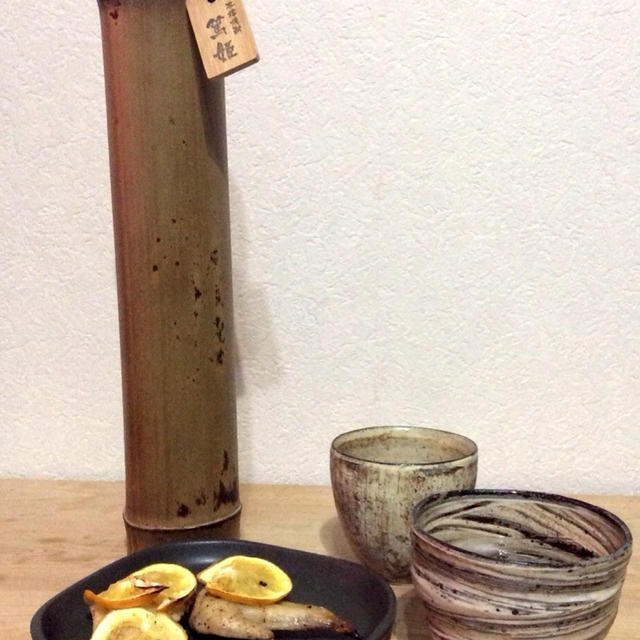 竹に入った不思議な焼酎
