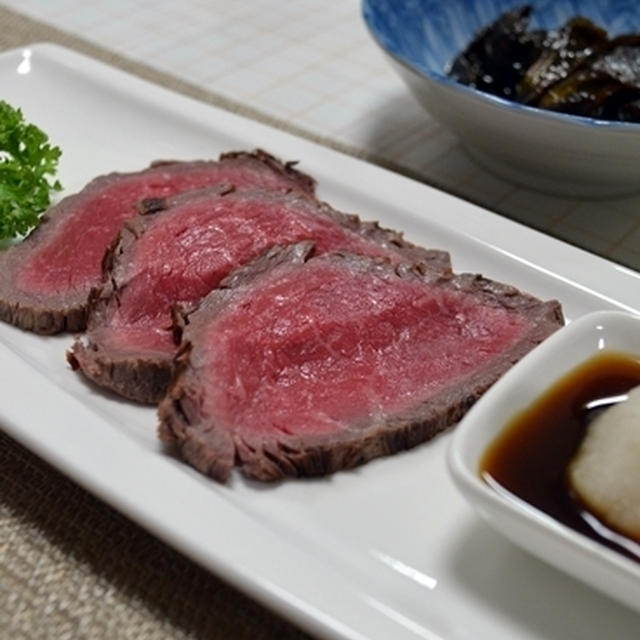 コストコ和牛でたたき＆しらす炊き込みご飯