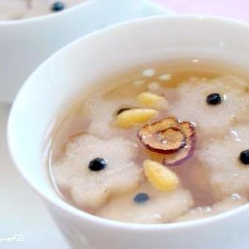 桜の型で春らしく♪韓国伝統茶スジョンガのレシピ