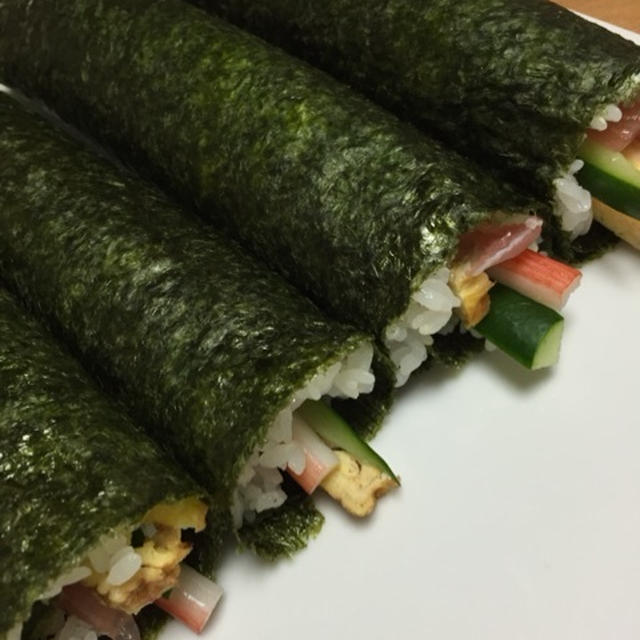 節分に恵方巻き