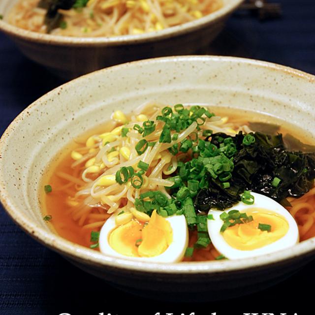 手羽先のスープであっさりラーメン♪