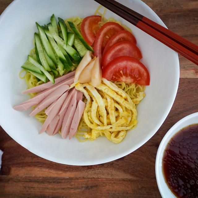 冷やし中華 (Cold Ramen Noodle Salad)