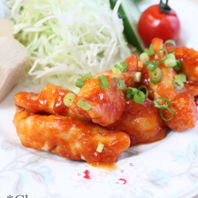 鶏胸肉のマヨケチャ焼き　レシピ