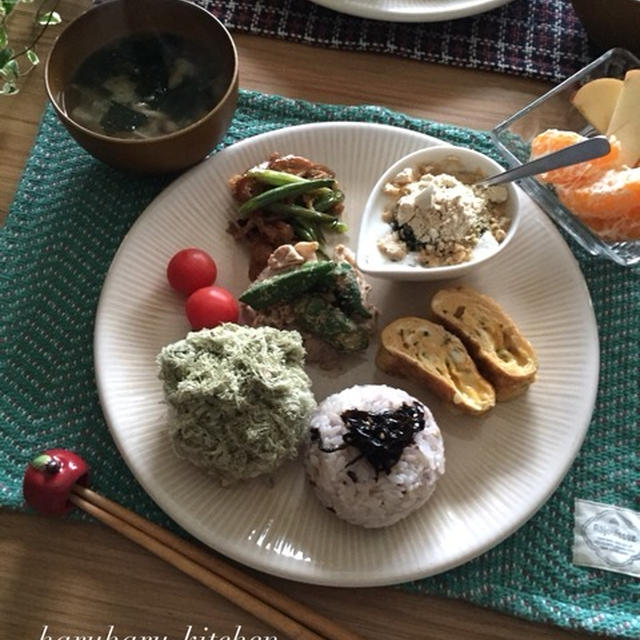 アレよアレ！のおにぎりプレート朝ごはん♪