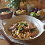 【レシピ】レンジで一発！#豚キムチうどん#お手軽#簡単#スタミナうどん#レンジ調理…試合当日朝ごはんと試合前のご飯。