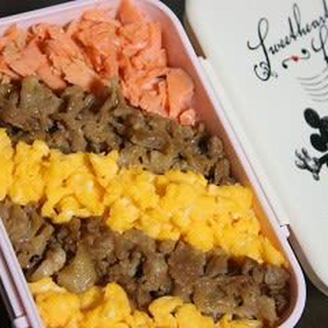 1月14日　　三色弁当